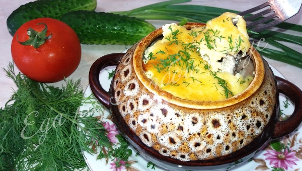 Картофель с мясом и сыром в горшочке - рецепт с фотографиями - Patee. Рецепты